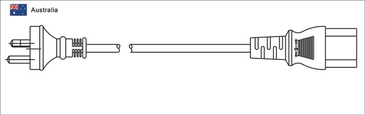 澳大利亚SAA插头配IEC 60320 C13电源线 澳大利亚SAA插头配IEC 60320 C13电源线
