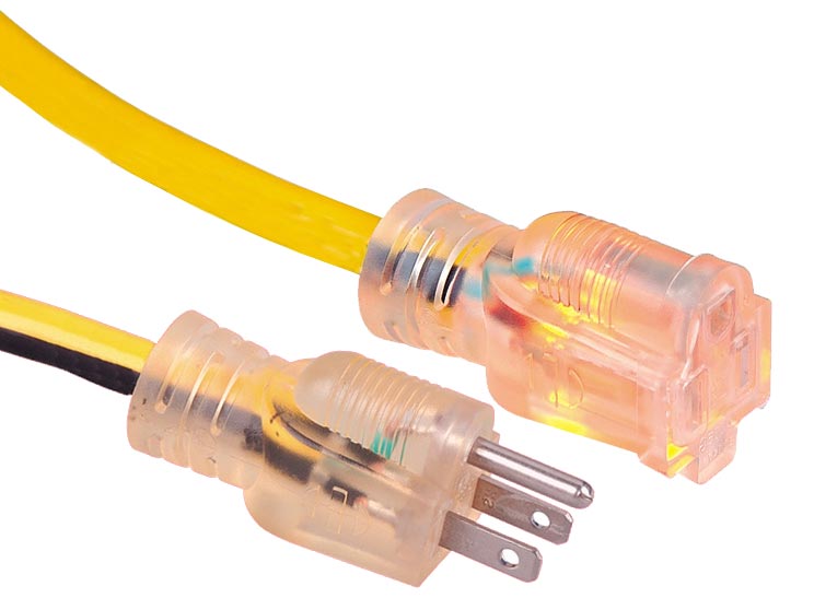 美国UL认证户外带氖灯延长线 美国UL认证户外带氖灯延长线