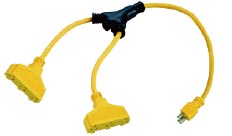 5-15Y型分支器6个插座延长线 5-15Y型分支器6个插座延长线