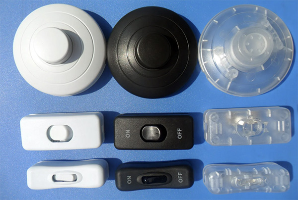 黑色,白色,透明开关 黑色,白色,透明开关