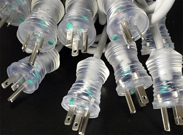 美国NEMA5-15P医用带绿点电源线 美国NEMA5-15P医用带绿点电源线