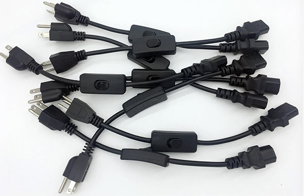 美国电源线带开关 美国电源线带开关