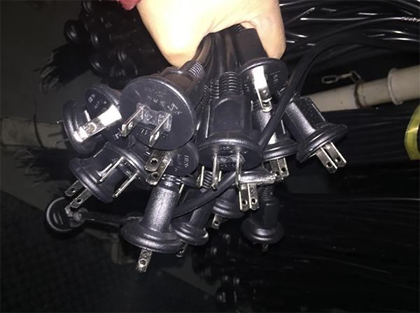 日本两芯户外防水插头电源线 日本两芯户外防水插头电源线