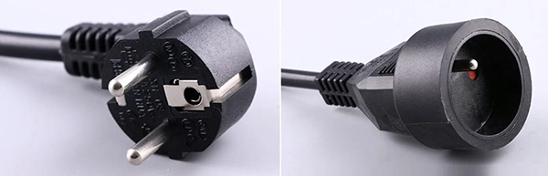 法国黑色公母插延长线 法国黑色公母插延长线